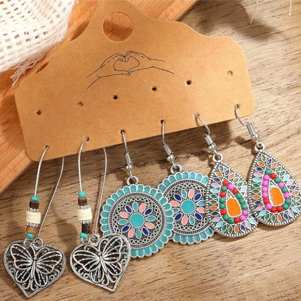 Boho Style Earrings NWT